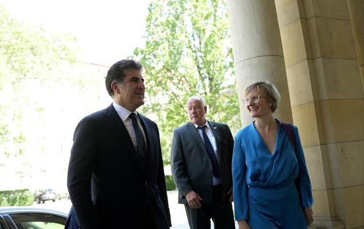 Neçirvan Barzani Alman Devlet Sekreteri ile görüstü