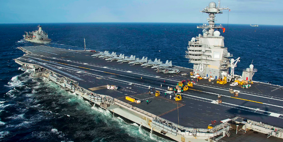 Tansiyon yükseliyor! ABD en büyük uçak gemisini Israil'e gönderdi!