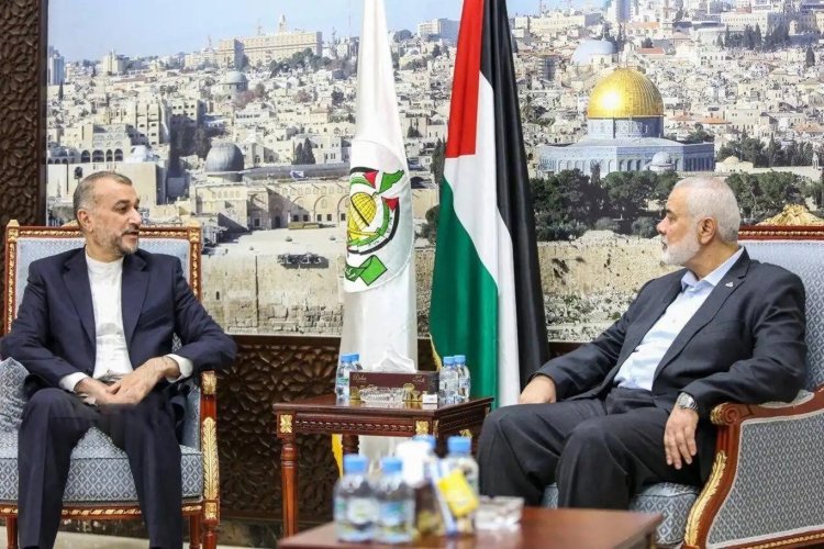 Iran Disisleri Bakani, Hamas lideri ile bir araya geldi