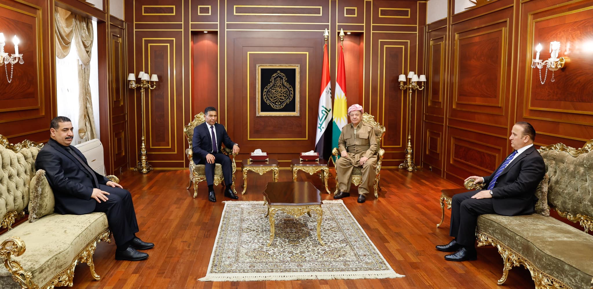 Mesud Barzani, Irak Ulusal Hikmet Hareketi Genel Sekreteri'ni kabul etti