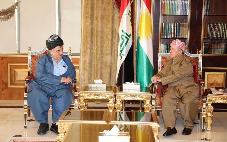 Mesud Barzani, KSDP Genel Sekreteri Mahmud’u kabul etti