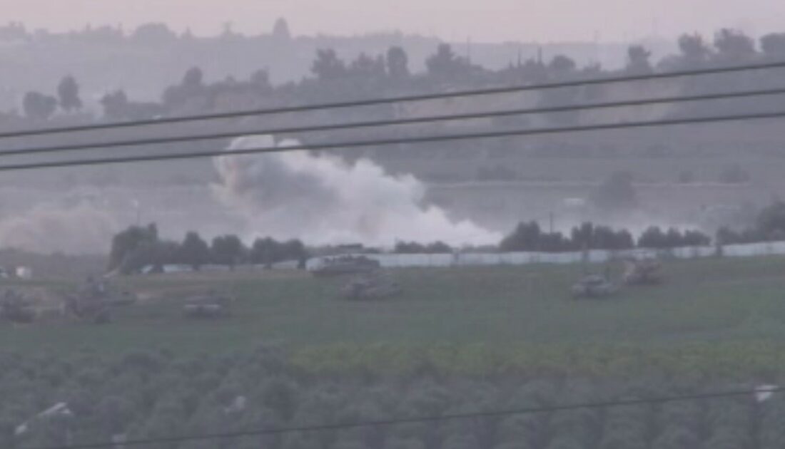 Israil tanklari Gazze sinirinda hazir bekletiliyor