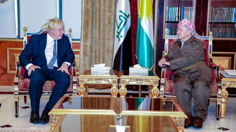 Erbil-Ingiltere hatti | Baskan Barzani, Boris Johnson ile görüstü