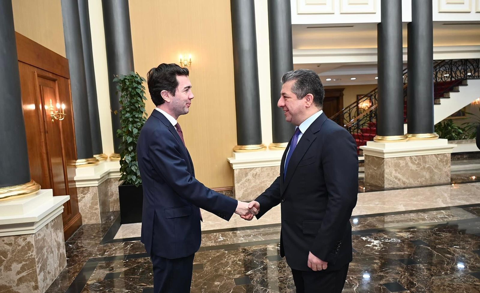 Mesrur Barzani, Yunanistan’in yeni Erbil Baskonsolosunu ile görüstü