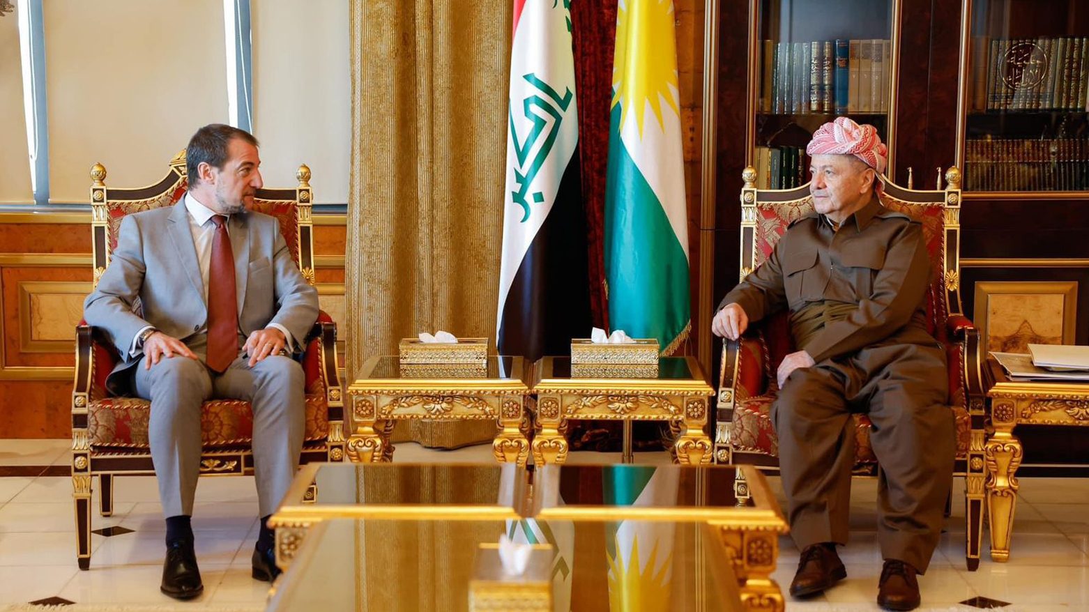 Mesud Barzani, Fransa'nin yeni Baskonsolosunu ile görüstü