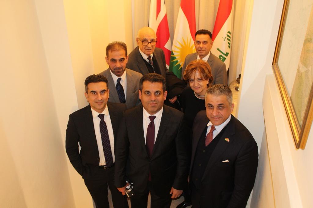 Saman Berzinci’den Ingiltere'deki Kürdistan Bölgesi Temsilciligine ziyaret