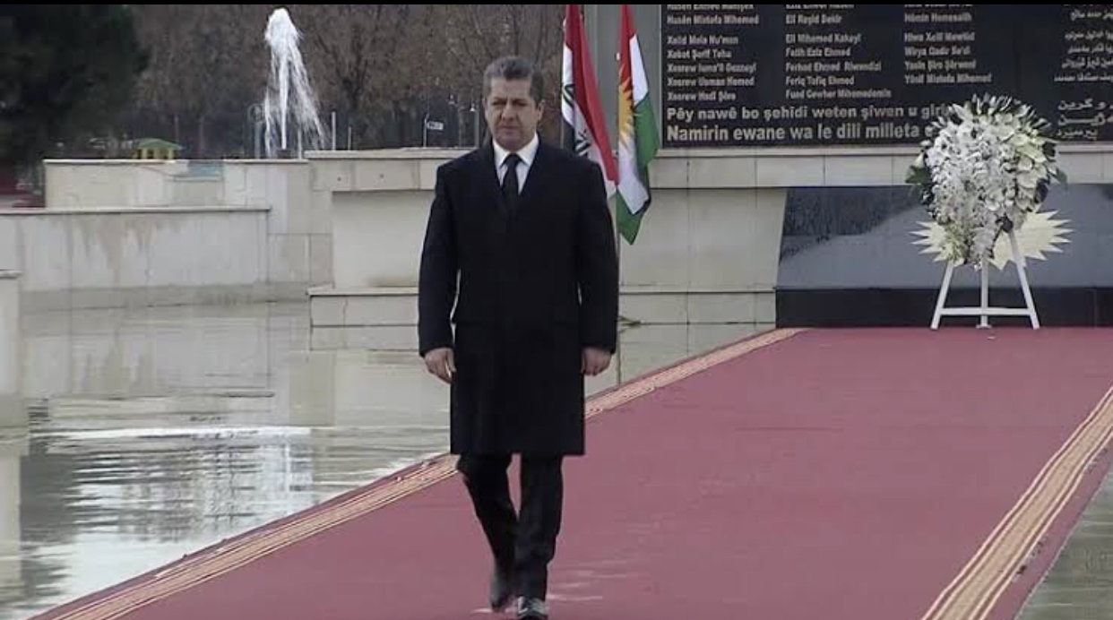 Mesrur Barzani’nin katilimiyla 1 Subat sehitleri için anma töreni