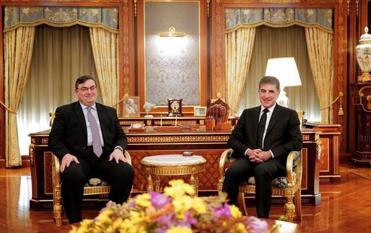 Neçirvan Barzani Avusturya'nin yeni Bagdat Büyükelçisi ile görüstü