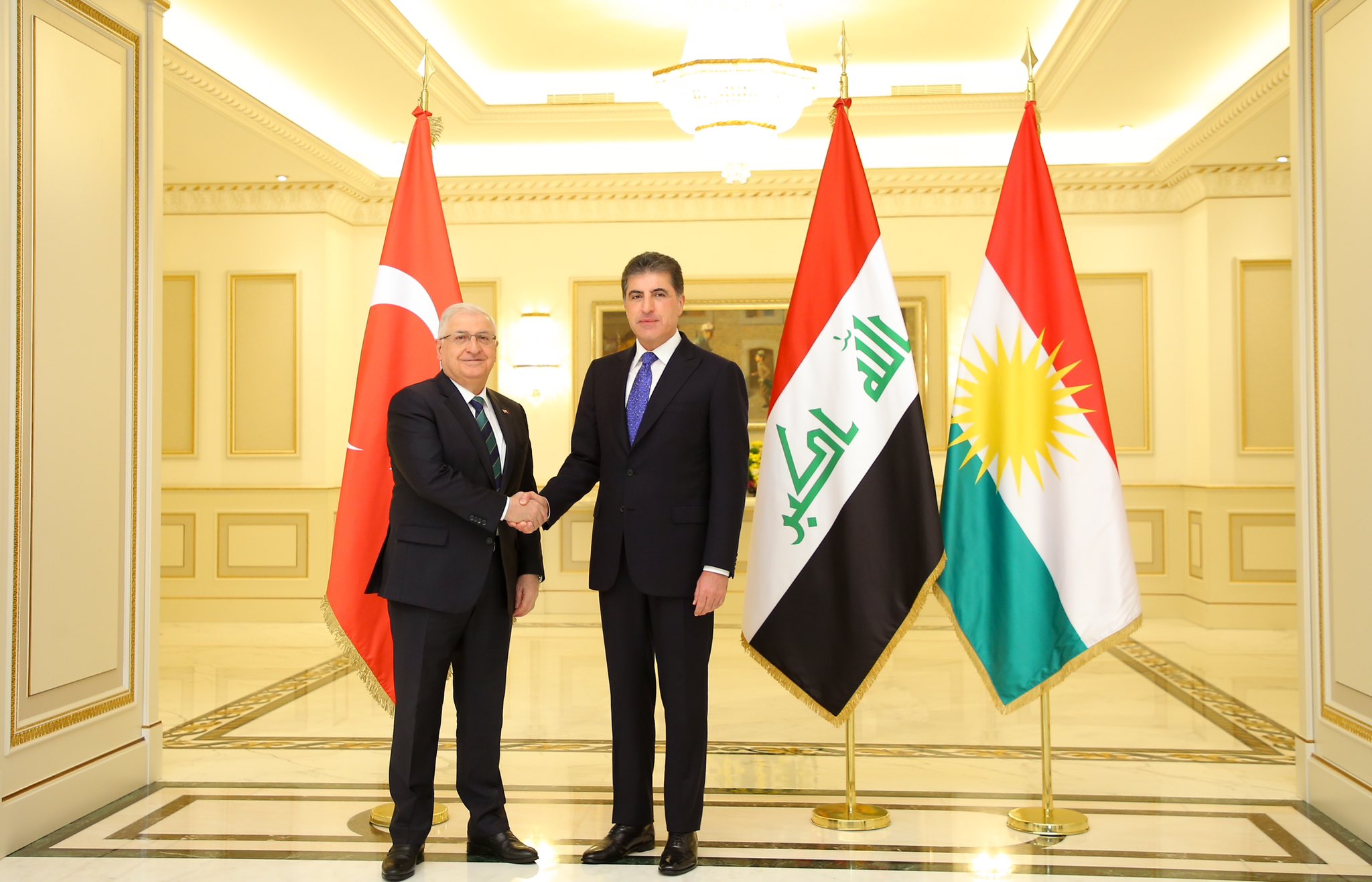 Neçirvan Barzani, Türkiye Milli Savunma Bakani ile görüstü