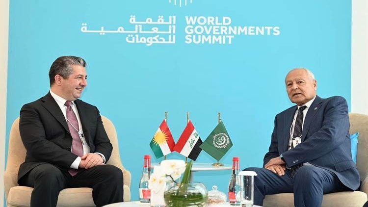 Basbakan, Dubai’de Arap Birligi Genel Sekreteri ile görüstü