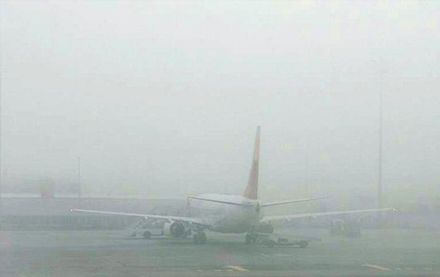 Bagdat'ta hava ulasimina sis engeli!