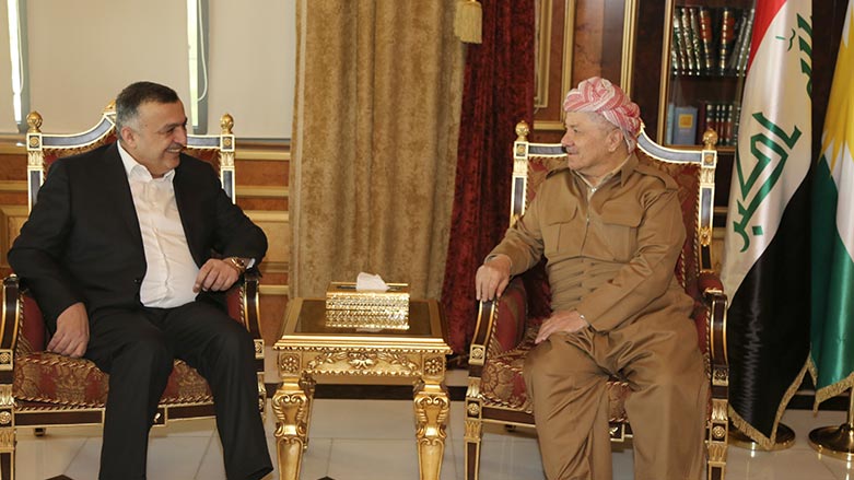 Baskan Mesud Barzani, Irakli parti lideriyle görüstü