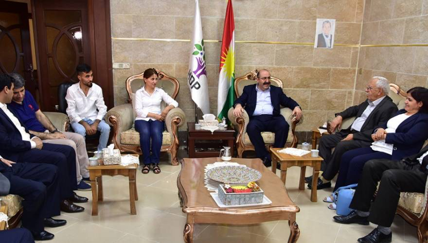 Rojava heyeti Erbil’de HDP ile görüstü