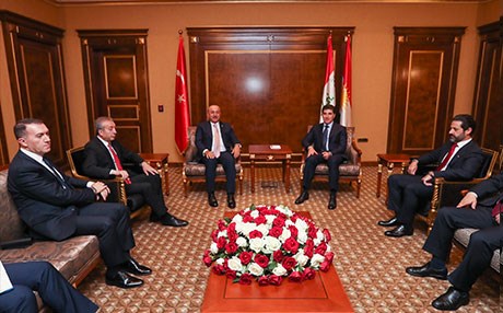 Baskan Neçirvan Barzani, Çavusoglu ile görüstü