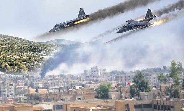 Rejim uçaklari Idlib’i havadan bombaladi: 4 ölü, 40 yarali