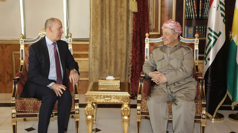 Baskan Barzani, Ingiliz Baskonsolos ile ISID saldirilarini ele aldi