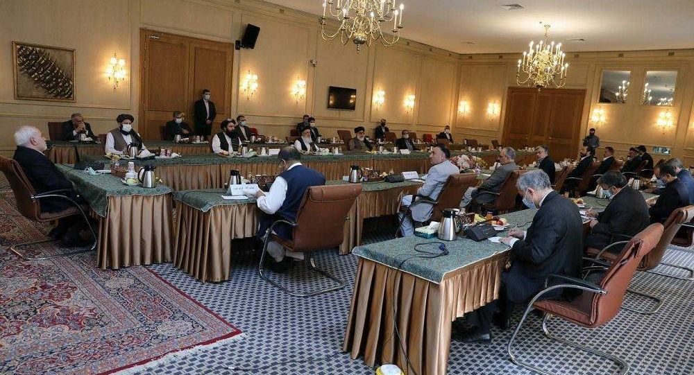 کۆتایی یەکەمین دەورەی گفتۆگۆ و ووتووێژەکانی نێوان ئەفغانییەکان لە تاران