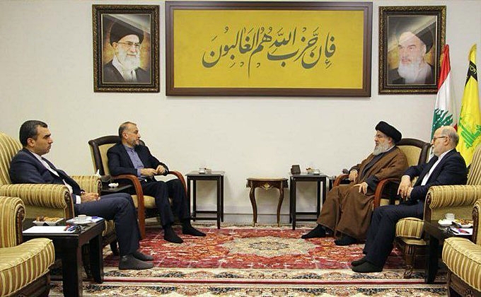 وەزیری دەرەوەی ئێران و ڕێبەری حیزبۆڵڵای لوبنان ئاگربەستی غەززەیان تاوتوێ کرد