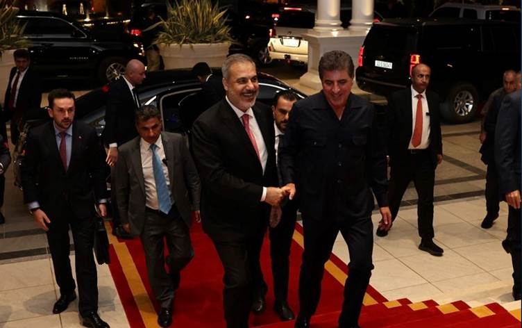 نێچیرڤان بارزانی و هاکان فیدان بۆ جاری دووەم یەکتریان بینی