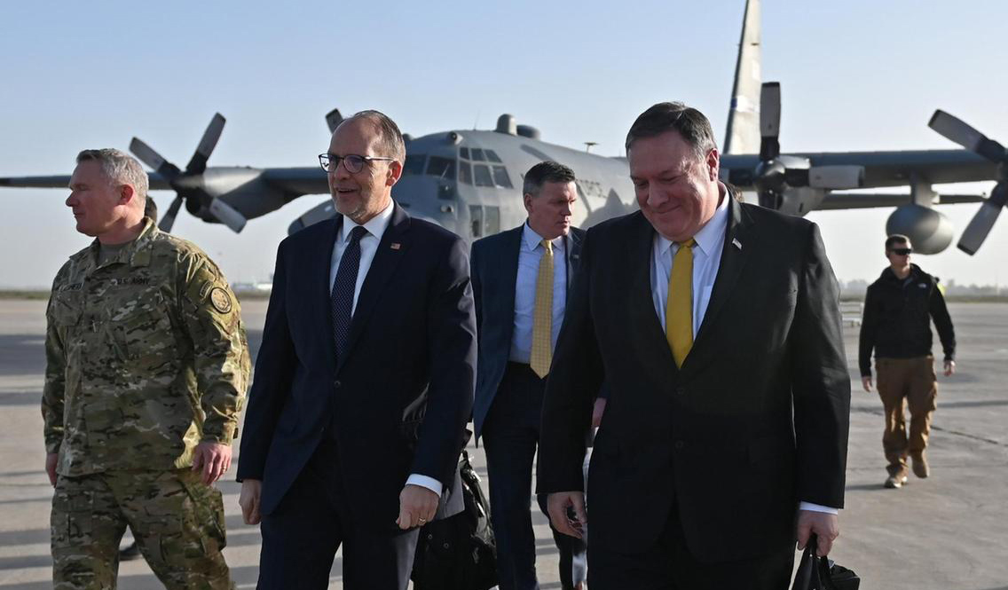 پۆمپێئۆ لە سەردانەکەی بۆ عێراق و هەرێمی کوردستان دڵنیایی دەداتە بەرپرسان و پاراستنی کوردانی ڕۆژئاوا