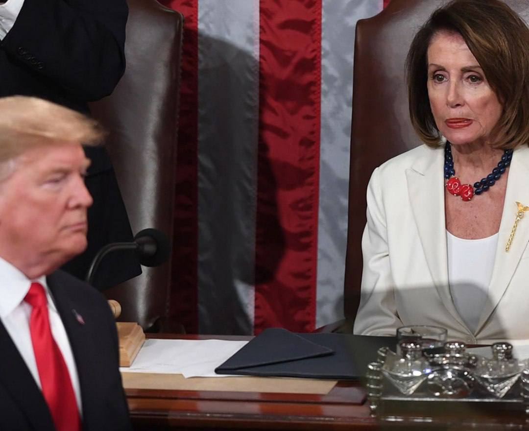 دۆناڵد ترامپ : نانسی پلووسی هەموو کات کێشە دەنێتەوە