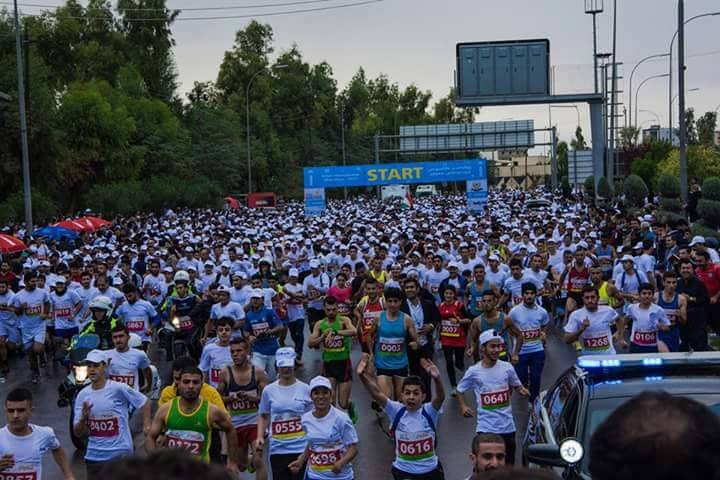 ماراسۆنی نێودەوڵەتیی ئاشتی له‌ کوردستان بەڕێوە دەچێت