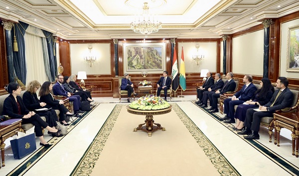 نێچیرڤان بارزانى پێشوازى له‌ جێگری وه‌زیری ده‌ره‌وه‌ی ئه‌مریكا كرد