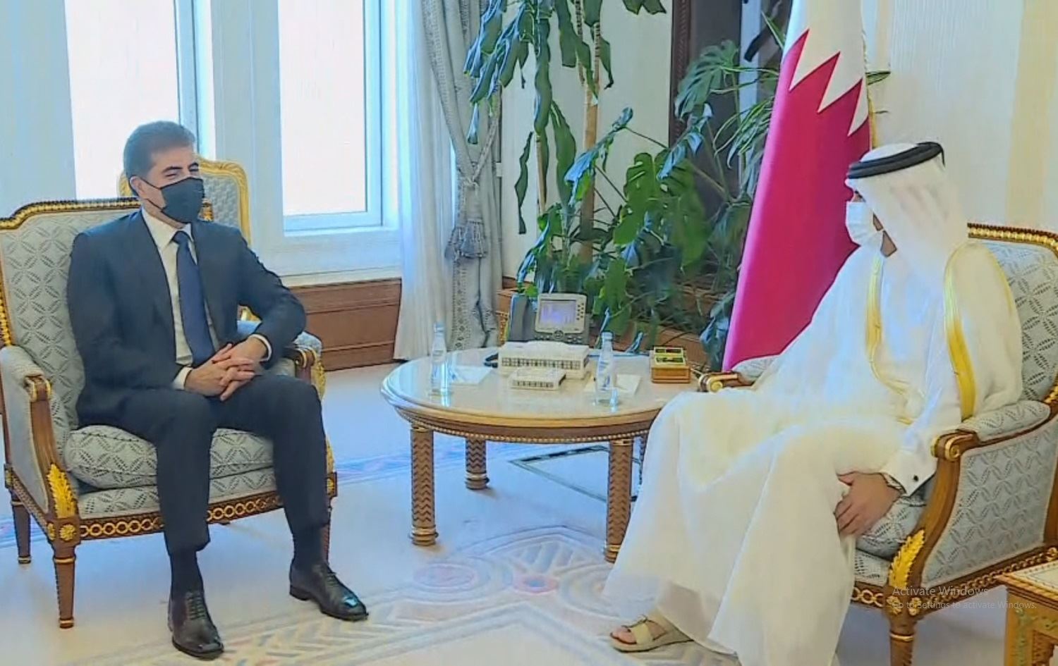 نێچیروان بارزانی لەگەڵ بەرپرسانی باڵای قەتەر کۆ بوویەوە