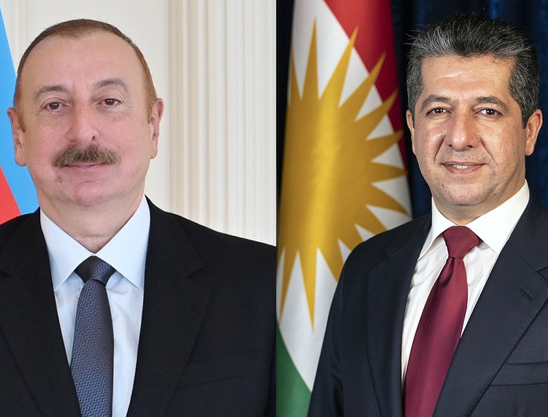 مەسروور بارزانی سەرۆکی حکوومەتی هەرێمی کوردستان نامەیەکی پیرۆزبایی ئاراستەی سەرۆکی ئازەربایجان کرد