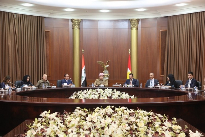 سەرۆك بارزانی لەگەڵ ئەندامانی فڕاكسیۆنی پارتی لە خولی چوارەمی پەرلەمانی كوردستان كۆبووەوە