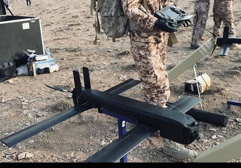 ئێران فڕۆکەیەکی بێفڕۆکەوانی نوێی تاقی کردەوە کە بە ٣ سەر شەڕ لەگەڵ ئامانجەکەی دەکات