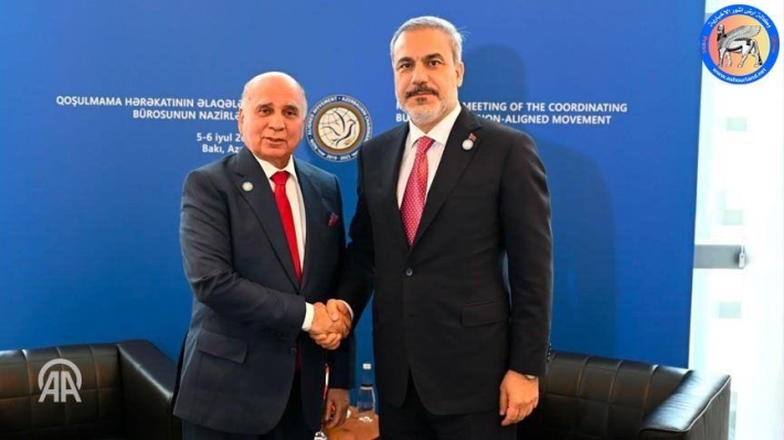 فوئاد حوسێن و هاکان فیدان لە باکو کۆبوونەوە