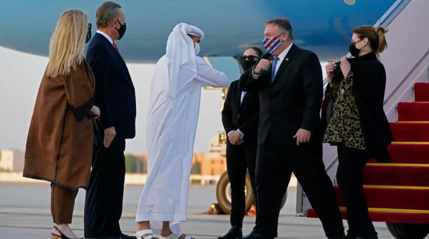 پۆمپێئۆ لەگەڵ تیمی ووتووێژکاری تاڵیبان لە قەتەر دیدار و چاوپێکەوتن ئەنجام دەدات