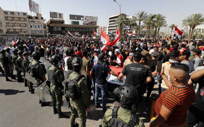 ژمارەی قوربانیانی خۆپیشاندانەکانی بەغدا ١٥٠ کەسی تێپەڕاند