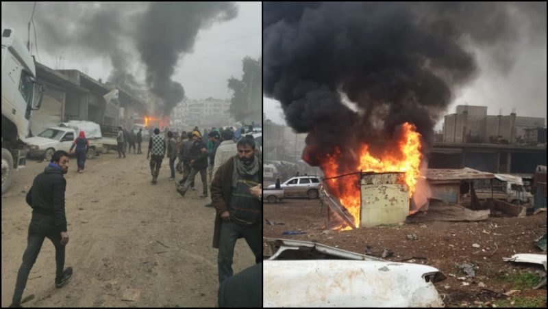 کوژران و برینداربوونی ٢٠ هاووڵاتی بە هۆی تەقینەوەیەک لە عەفرین