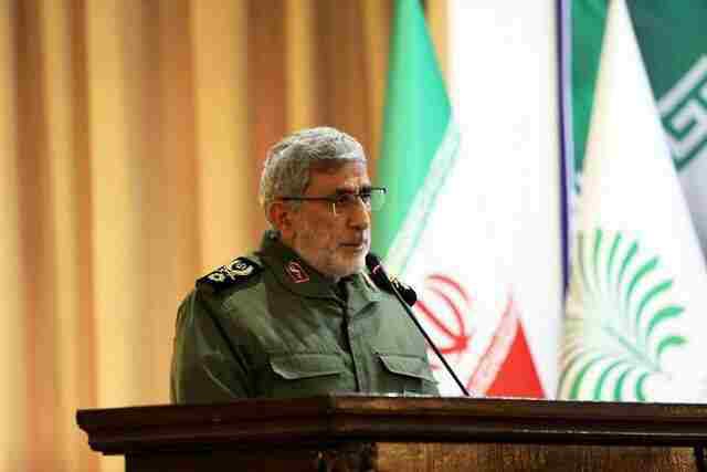 ئیسماعیل قائانی فەرماندەی سوپای قودس : ڕۆژانە ١٥ ئۆپراسیۆن لە دژی مۆڵگەکانی ئیسائیل ئەنجام دەدرێت