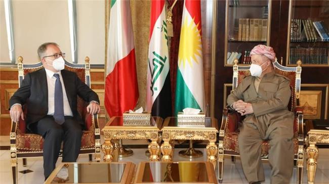 سەرۆک بارزانی پێشوازی لە باڵیۆزی ئیتالیا لە عێراق دەکات