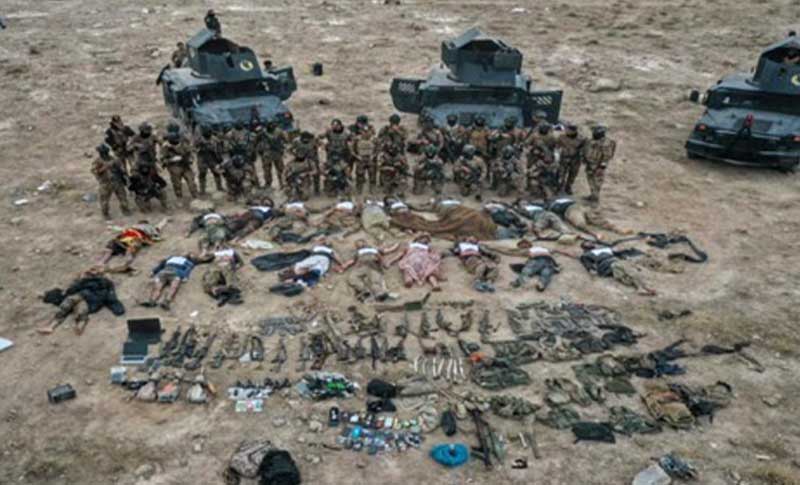 کوژرانی ٤٢ چەکداری داعش لە پارێزگای نەینەوا