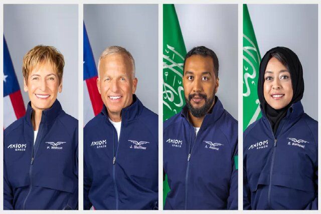 یەکەمین ژنی سەعوودی دەڕواتە " وێستگەی بۆشایی گەری نێودەولەتییەوە "