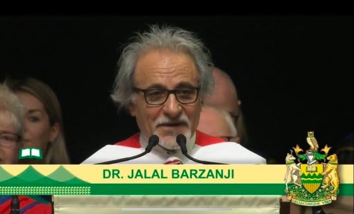زانکۆی ئەلبێرتای کەنەدا دکتۆرای شانازیی بە جەلال بەرزنجیی شاعیر بەخشی