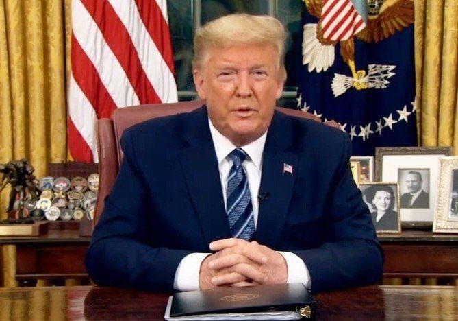 ترامپ   : بە ئەگەری زۆر لە ئەمریکا زیاتر لە ١٠٠ هەزار کەس گیانیان لە دەست دەدەن