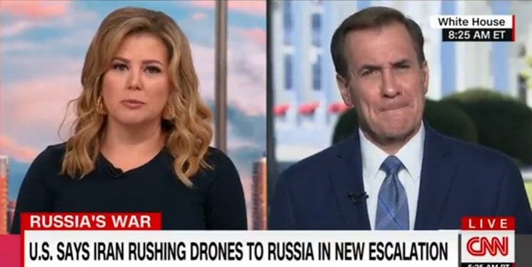 کۆشکی سپی : ڕادەستکردنی فڕۆکە بێفڕۆکەوانەکانی ئێران بە ڕووسیا کاریگەری لە سەر پاڵپشتییەکانی ئێمە بۆ ئۆکراین دەبێت