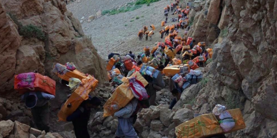 گەمارۆدانی ١٣٠٠ کۆڵبەر لە لایەن سوپای پاسدارانی ئێرانەوە