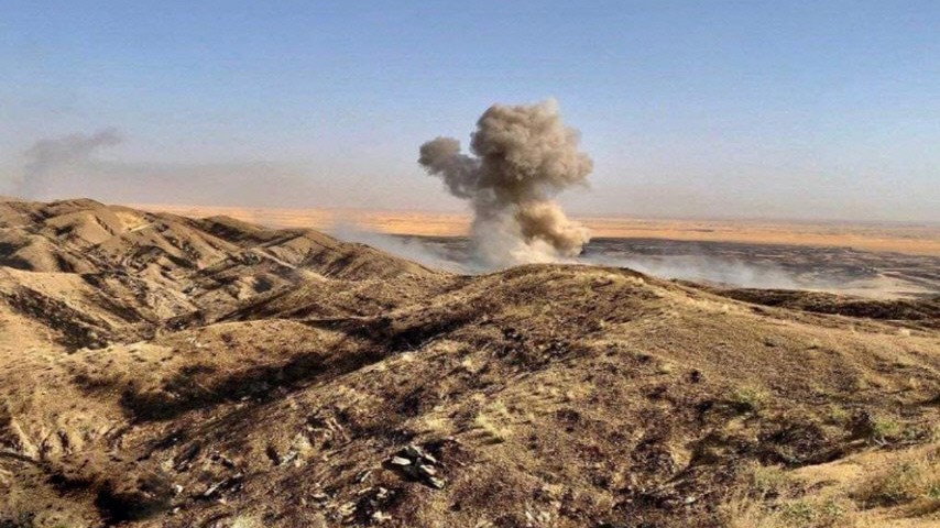 ئەشکەوتەکانی داعش لە خورماتوو بە فڕۆکە بوردمان کرا