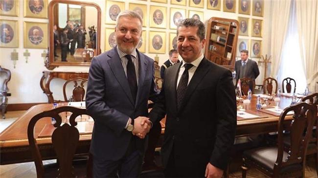 سه‌رۆكی حكومه‌تی هه‌رێمی كوردستان له‌گه‌ڵ وه‌زیری به‌رگری ئیتاڵیا كۆبوه‌وه‌