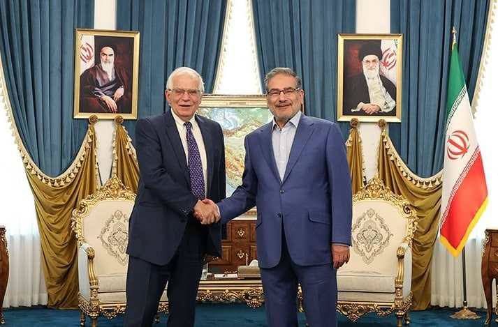 نوێنەری باڵای سیاسەتی دەرەوە و کاروباری ئەمنییەتی یەکیتی ئەورووپا لەگەڵ عەلی شەمخانی دیدار و گفتووگۆیان کرد