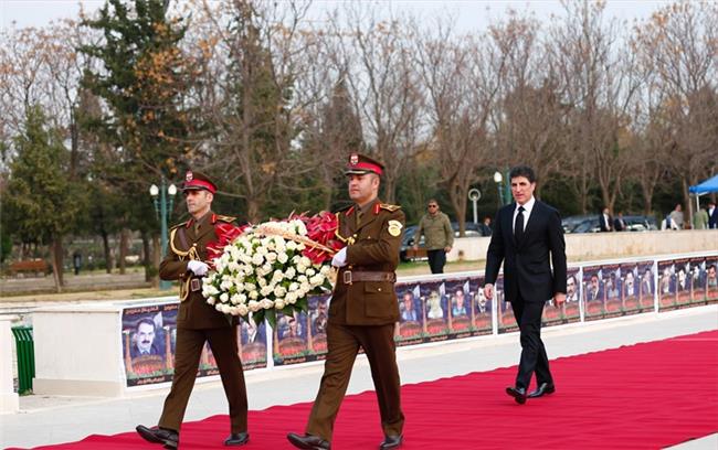 نێچیرڤان بارزانی سەرۆکی هەرێمی کوردستان یادی شەهیدانی ١ی شووبات بە بەرزی بەسەر دەکاتەوە