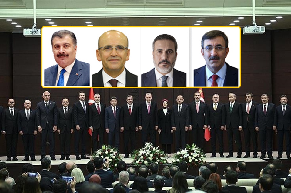 چوار كورد له‌ كابینه‌كه‌ی ئه‌ردۆغان پۆستیان وه‌رگرت