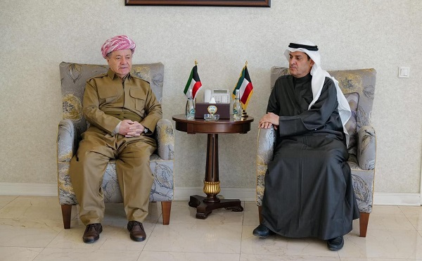 سەرۆک بارزانی بە مەبەستی گەیاندنی پرسە و هاوخەمی بۆ کۆچی دوایی ئەمیری کوێت سەردانی کونسووڵخانەی کۆوەیت لە شاری هەولێر کرد