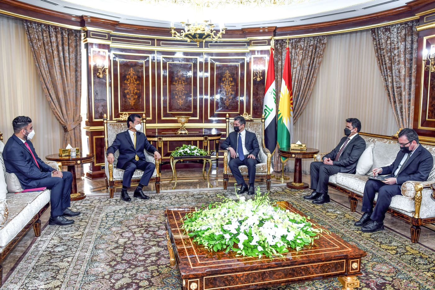 مەسروور بارزانی سەرۆکی حکوومەتی هەرێمی کوردستان، پێشوازی کونسووڵی گشتی کۆریای باشوور لە هەرێمی کوردستان کرد